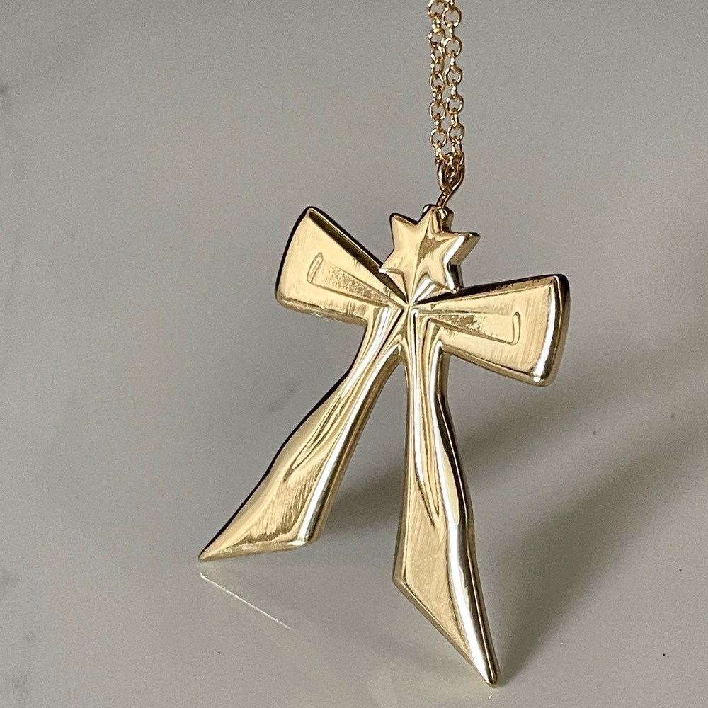 Gold Ribbon Palladium Ornament by Georg Jensen